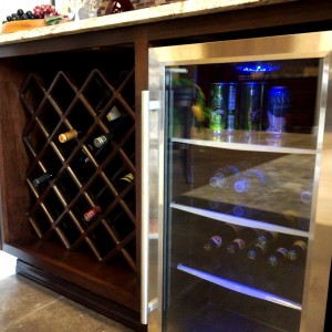 A mini Beverage Cabinet in the kitchen
